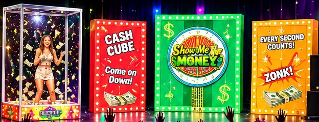 Cash Cube, Show Me The Money and Every Second Counts set pieces